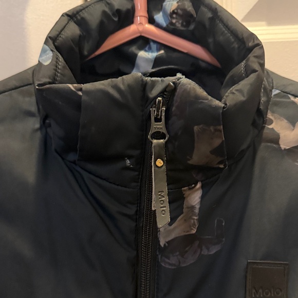 Molo Navy Camouflage Kids Puffer Jacket - Picture 8 of 9